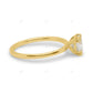 Three Prong Set Lab Grown Diamond Solitaire Ring