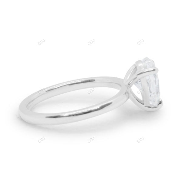 Pear Cut Rose Gold Lab Grown Diamond Ring