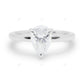 Pear Cut Rose Gold Lab Grown Diamond Ring