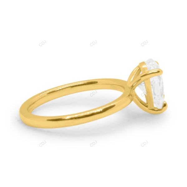 Pear Cut Rose Gold Lab Grown Diamond Ring