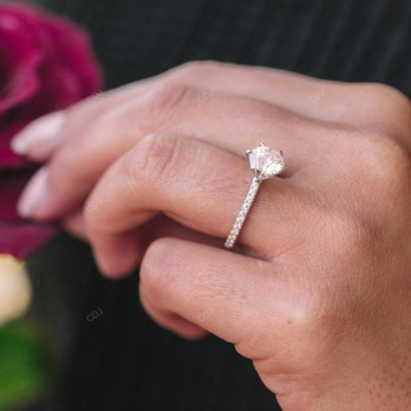 Rose Gold Lab Grown Diamond Engagement Ring