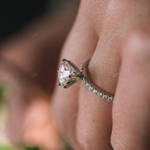 Rose Gold Lab Grown Diamond Engagement Ring