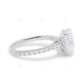 Two Tone Oval Cut Cluster Lab Grown Diamond Ring