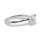 Solitaire Two Tone Lab Grown Diamond Solid Gold Ring