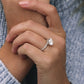 Hidden Halo White Gold Lab Grown Diamond Ring