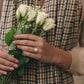 Hidden Halo White Gold Lab Grown Diamond Ring