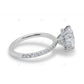 Hidden Halo White Gold Lab Grown Diamond Ring