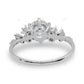 Rose Gold Lab Grown Diamond Cluster Ring