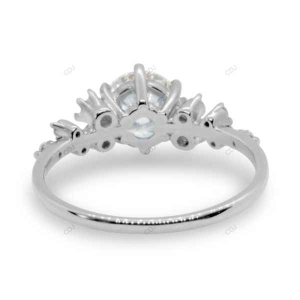 Rose Gold Lab Grown Diamond Cluster Ring