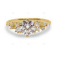 Rose Gold Lab Grown Diamond Cluster Ring
