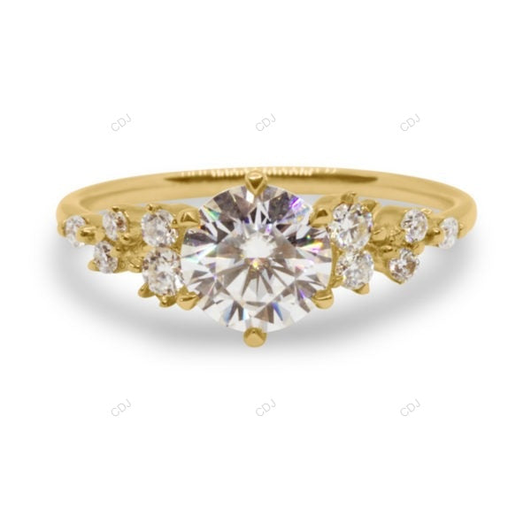 Rose Gold Lab Grown Diamond Cluster Ring
