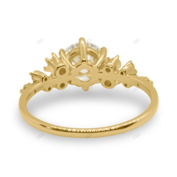Rose Gold Lab Grown Diamond Cluster Ring