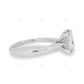 Princess Cut Lab Grown Diamond Hidden Halo Gold Ring