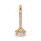 Oval Cut Hidden Halo Lab Grown Diamond Rose Gold Ring