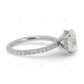 Oval Cut Hidden Halo Lab Grown Diamond Rose Gold Ring