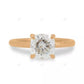 Cushion Cut Lab Grown Diamond Solitaire Ring