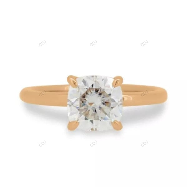 Cushion Cut Lab Grown Diamond Solitaire Ring