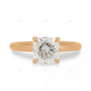 East West Lab Grown Diamond Cluster Gold Ring