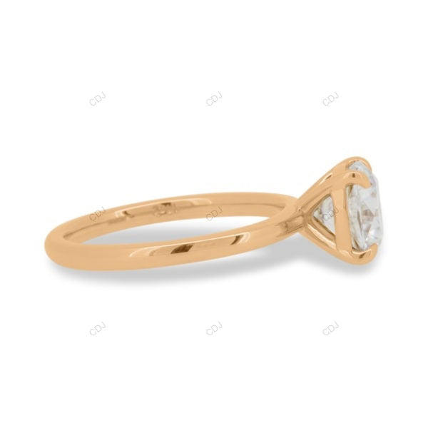 Cushion Cut Lab Grown Diamond Solitaire Ring