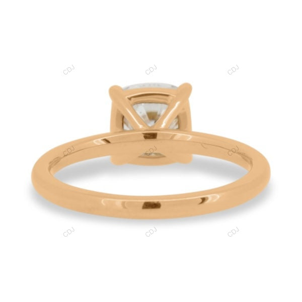 Cushion Cut Lab Grown Diamond Solitaire Ring
