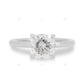 Cushion Cut Lab Grown Diamond Solitaire Ring
