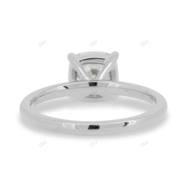 Cushion Cut Lab Grown Diamond Solitaire Ring