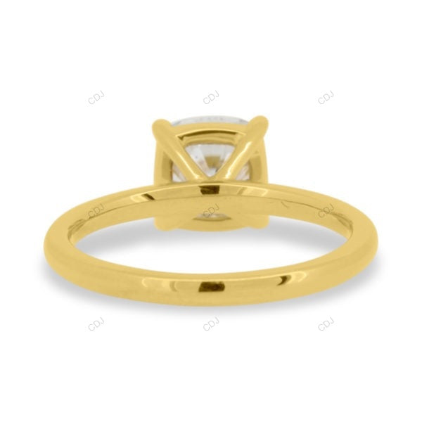 Cushion Cut Lab Grown Diamond Solitaire Ring