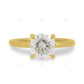 Cushion Cut Lab Grown Diamond Solitaire Ring
