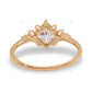 East West Lab Grown Diamond Cluster Gold Ring