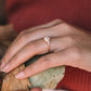 East West Lab Grown Diamond Cluster Gold Ring