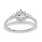 East West Lab Grown Diamond Cluster Gold Ring