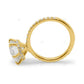 Hidden Halo White Gold Lab Grown Diamond Ring