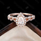 1.45 CTW Pear Shaped Infinity Halo Engagement Ring