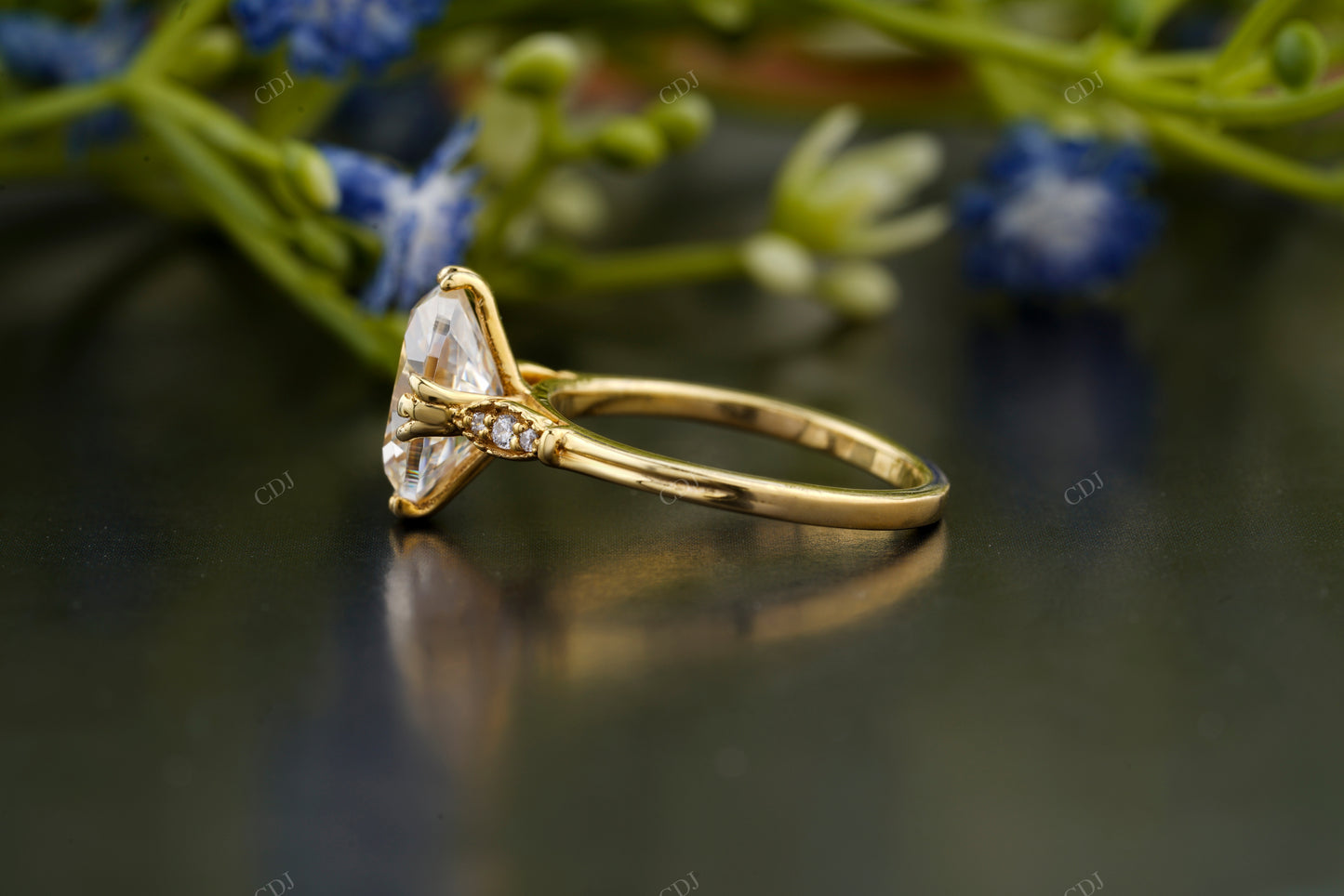 Oval Lab-Grown Diamond Solitaire Ring