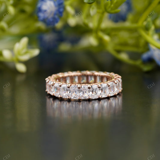 Emerald Moissanite Diamond Full Eternity Band