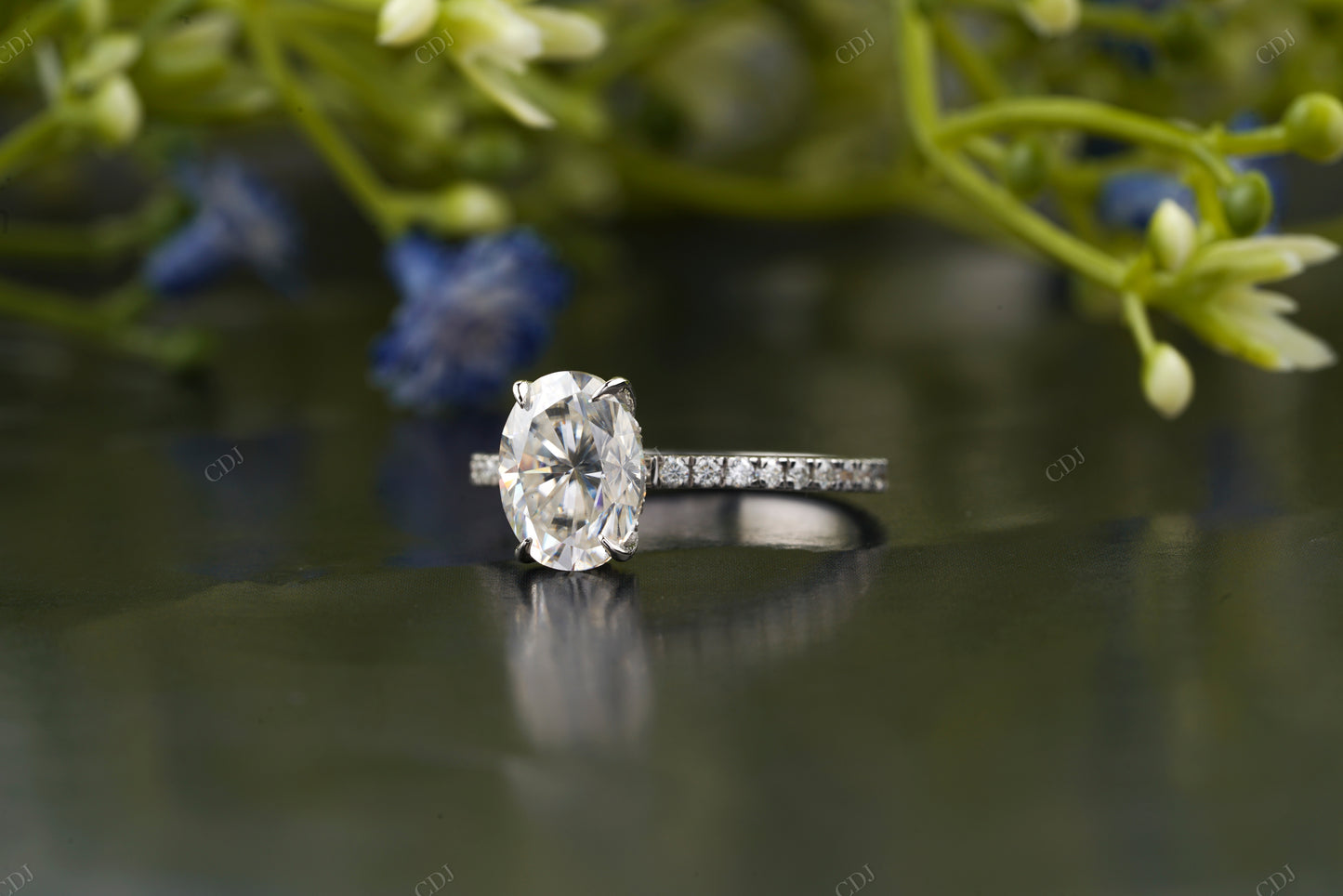 Lab-Grown Diamond Pavé Band Ring