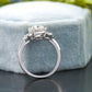 Floral Side Stone Lab Grown Diamond Ring