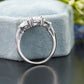 Lab-Grown Diamond Oval Three-Stone Ring