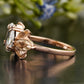 Floral Marquise Side Stone Moissanite Ring customdiamjewel