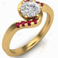 2.22 CTW Round Cut Prong Set Engagement Ring