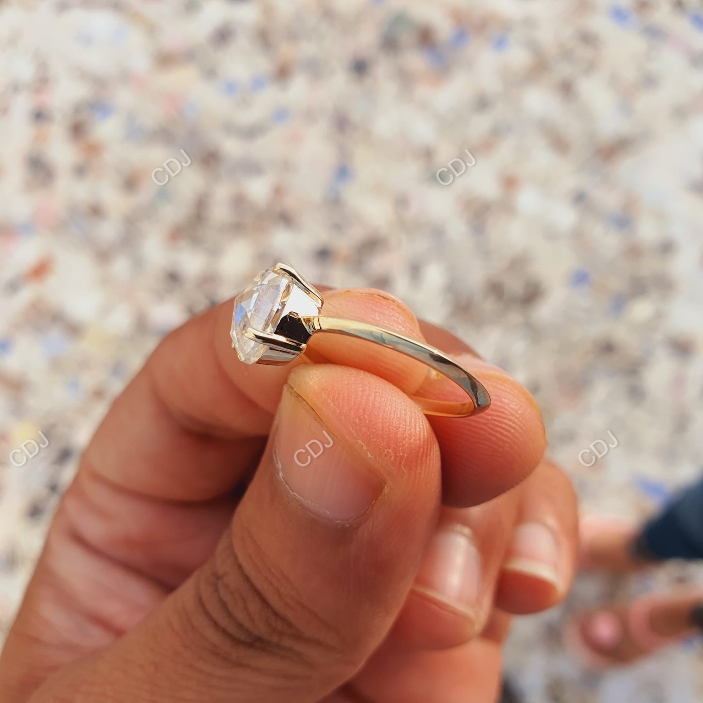 2.00 CTW Oval Cut Lab Grown Diamond Engagement Ring