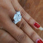 4.30 CTW Emerald Cut Lab Grown Diamond Cluster Ring