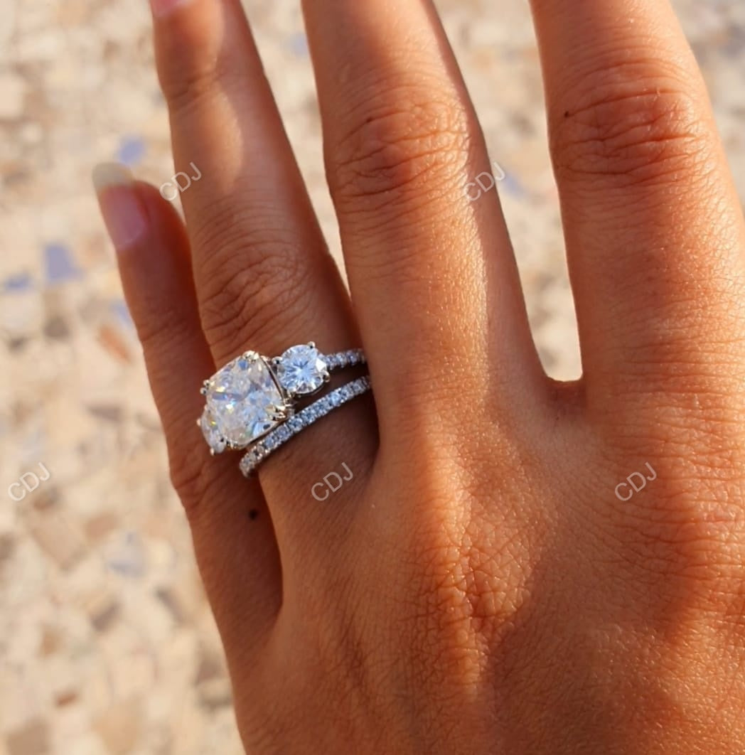 5.30 CTW Lab-Grown Diamond Bridal Ring Set