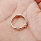 10K Yellow Gold 1.05 CTW Oval Cut Lab-Grown Half Eternity Band