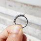 0.75 CTW Lab-Grown Diamond Half Eternity Wedding Band