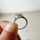 2.22 CTW Black Onyx Oval Cut Halo Diamond Engagement Ring Engagement Ring customdiamjewel