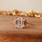 2.36 CTW Emerald Cut Lab Grown Diamond Cluster Ring