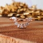 0.50 CTW 10k Rose Gold U Shape Wedding Band