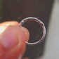 0.07ctw Round Cut Diamond Minimalist CVD Diamond Band