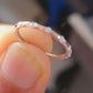 0.07ctw Round Cut Diamond Minimalist CVD Diamond Band